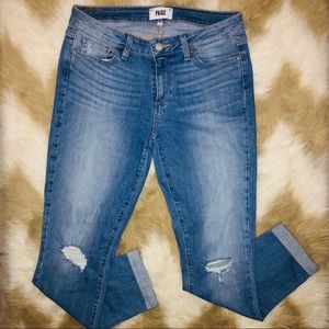 Paige jeans Kylie crop distressed women’s size 30